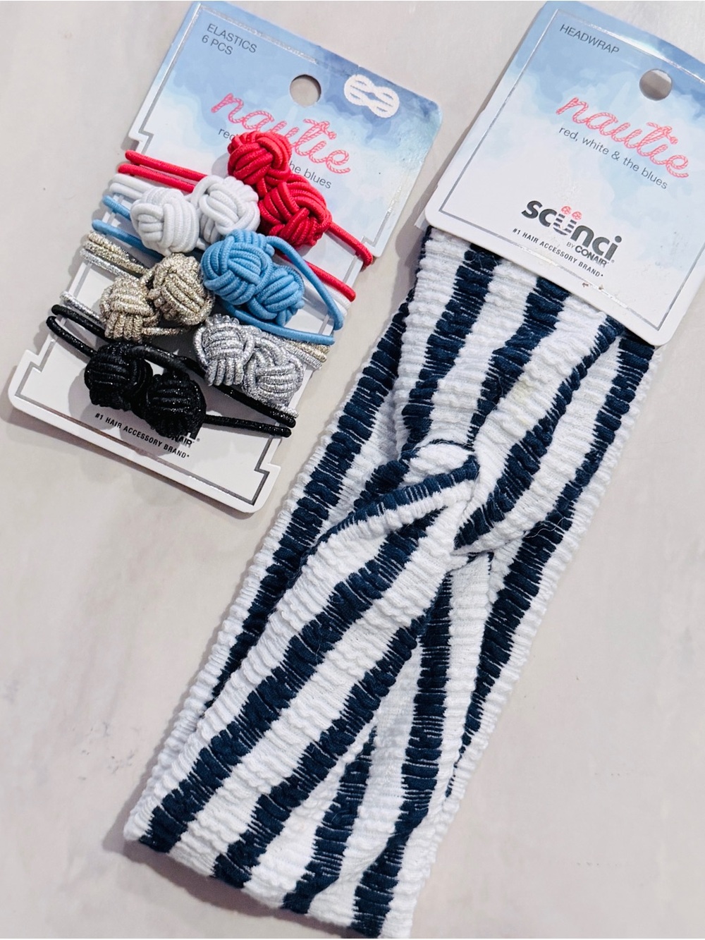Scunci x Conair Patriotic Nautie Red, White & the Blues Hair Accessories